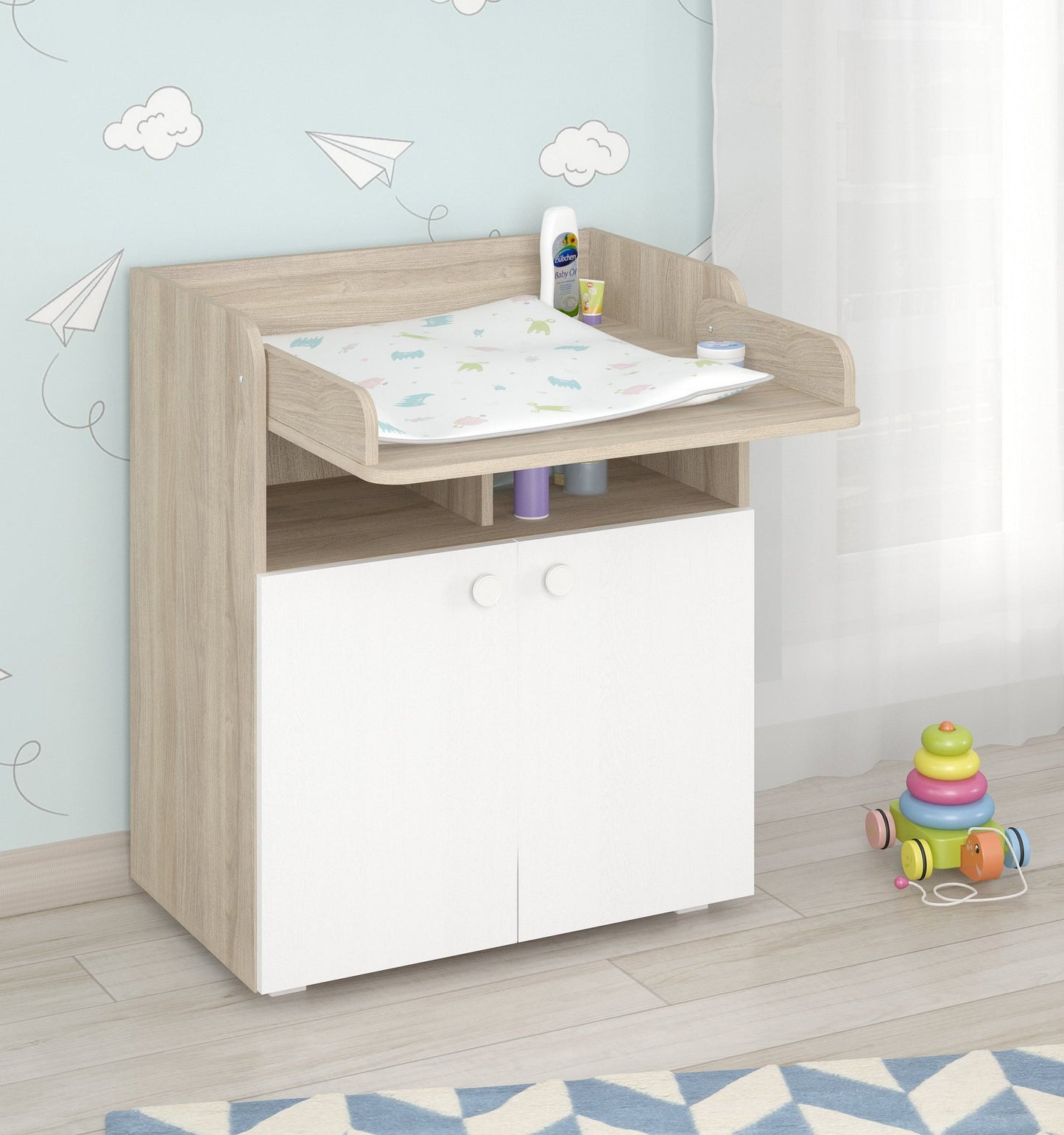 Shefa Kids Changing Unit Basic line 700, elm-white