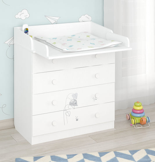 Shefa Kids Changing Dresser 800 French Collection, Amis, white