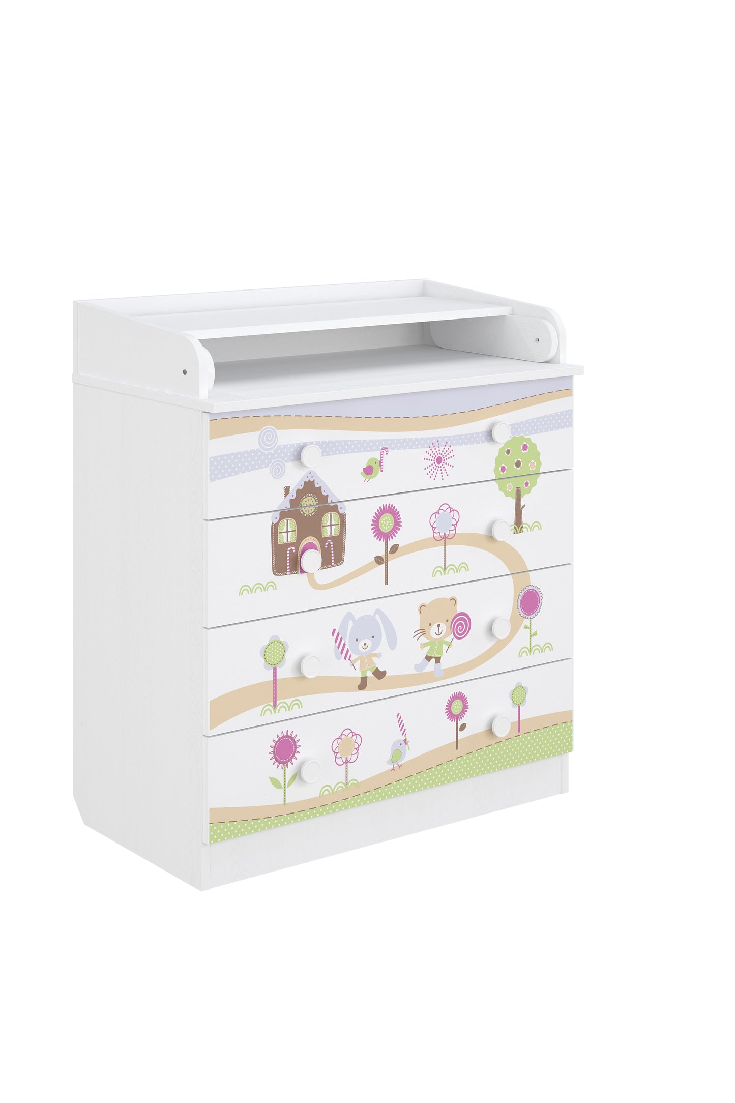 Shefa Kids Changing dresser Design line 800, Gingerbread house, white