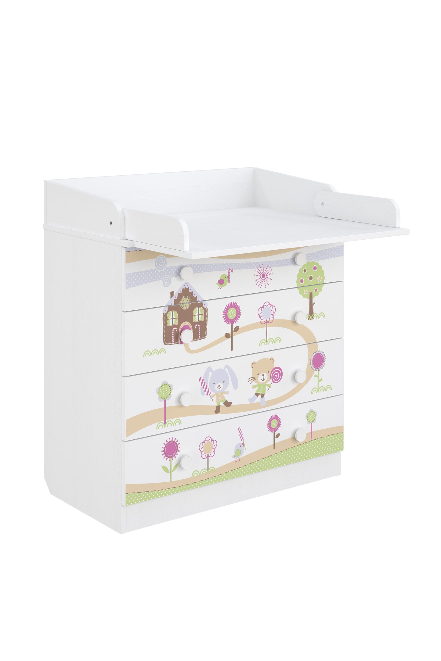 Shefa Kids Changing dresser Design line 800, Gingerbread house, white