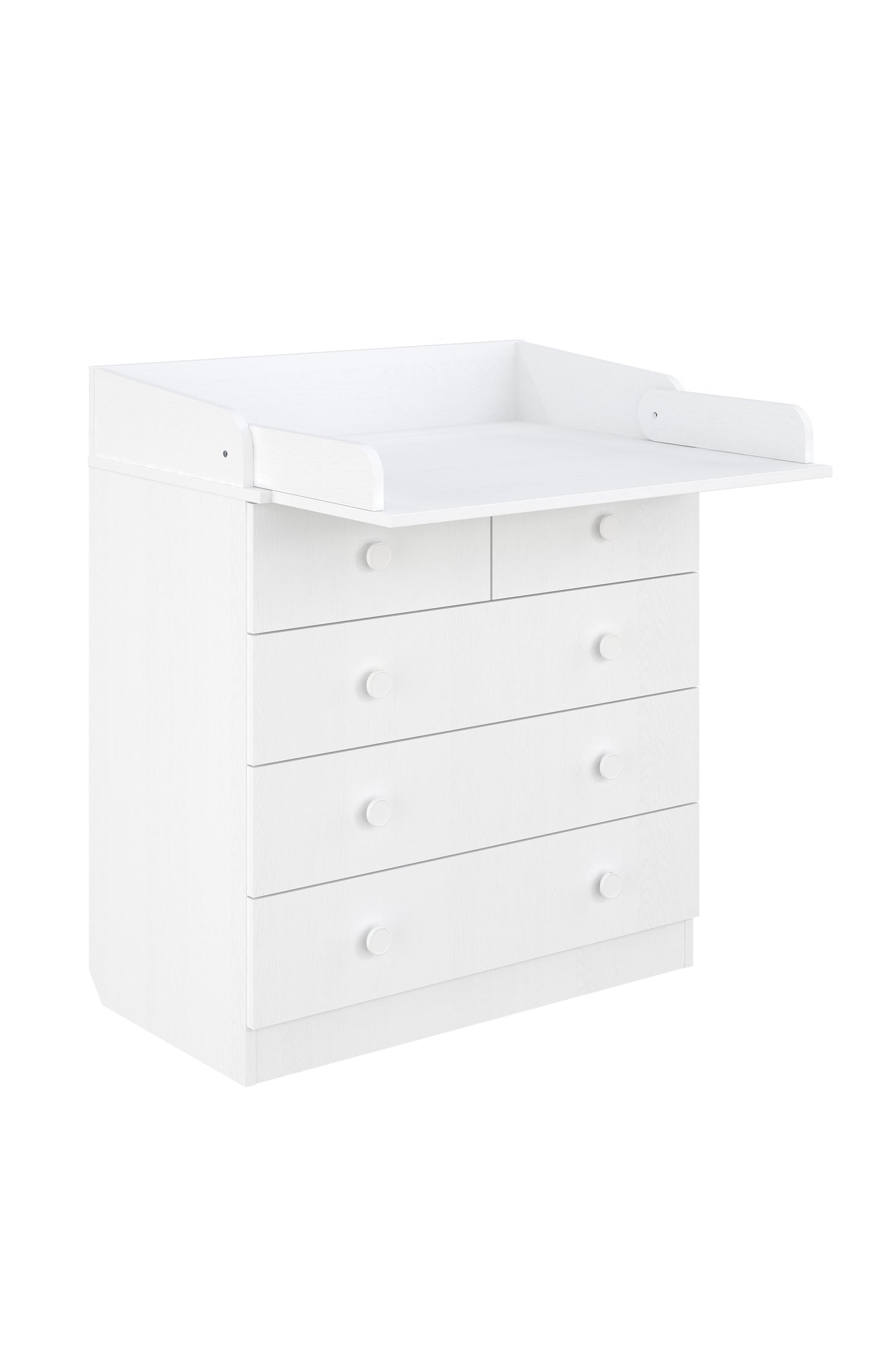 Shefa Kids Changing dresser Basic line 801, white with 5 drawers