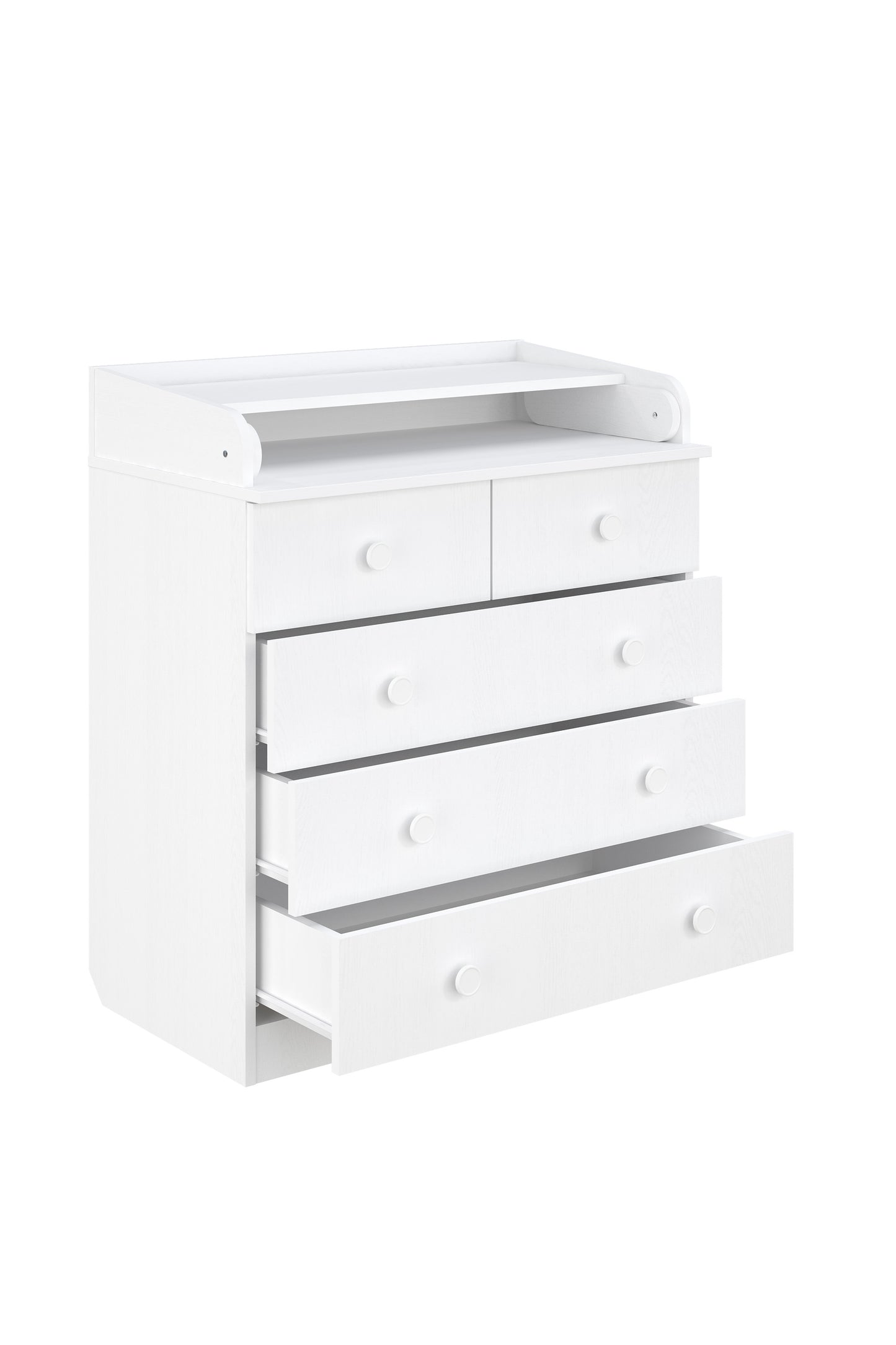 Shefa Kids Changing dresser Basic line 801, white with 5 drawers
