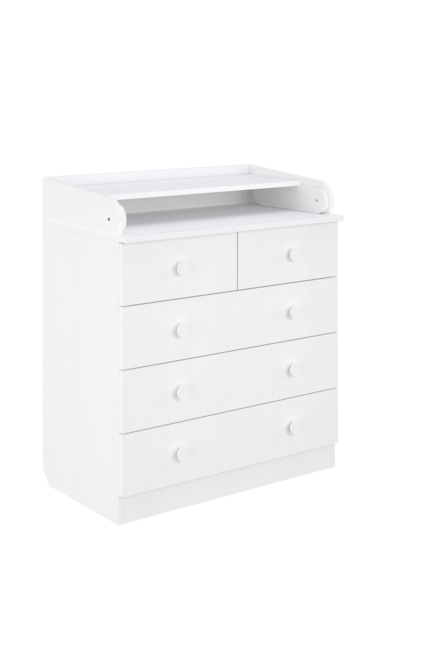 Shefa Kids Changing dresser Basic line 801, white with 5 drawers