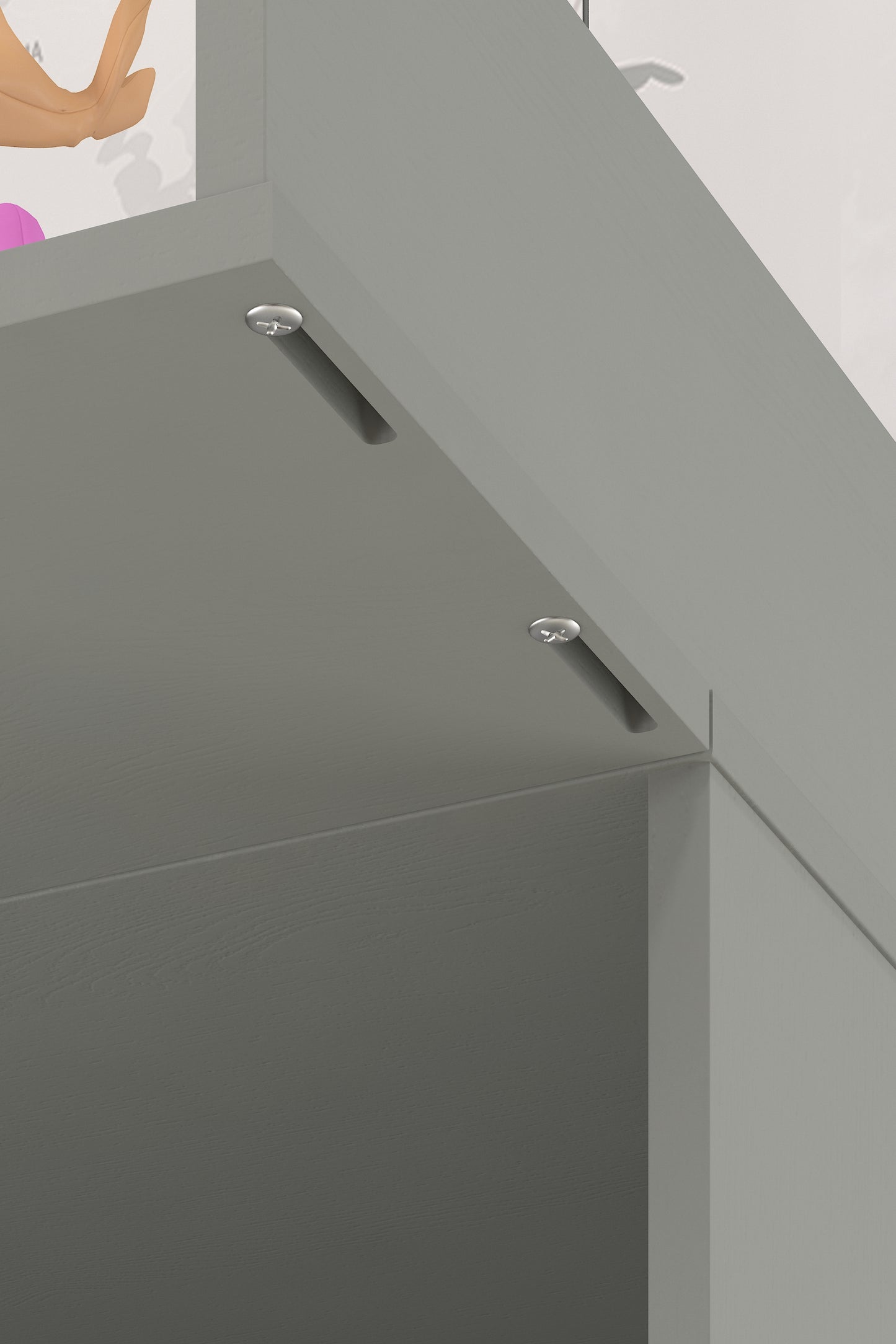 Shefa Kids Changing Top 800 Universal for IKEA Dressers, grey