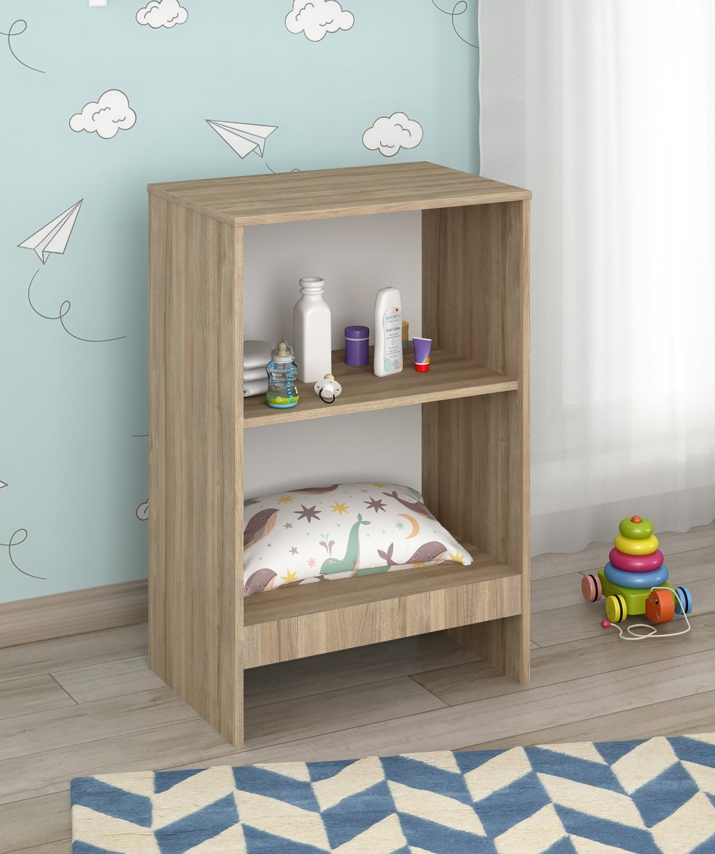 Shefa Kids Changing Table Basic Line 602 elm-white with removable top