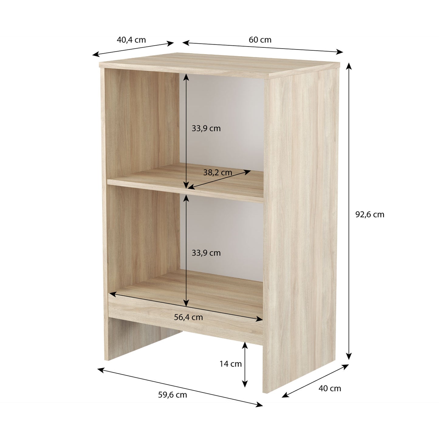 Shefa Kids Changing Table Basic Line 602 elm-white with removable top