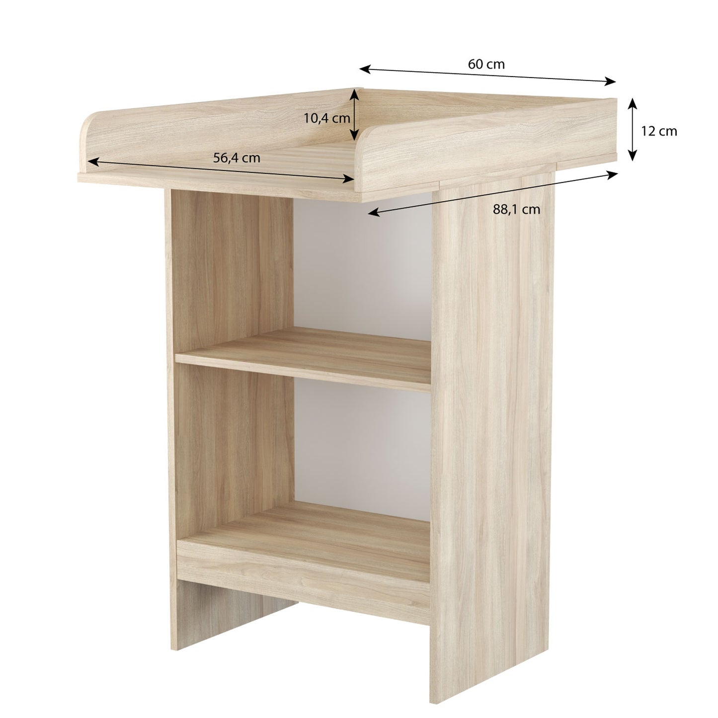 Shefa Kids Changing Table Basic Line 602 elm-white with removable top