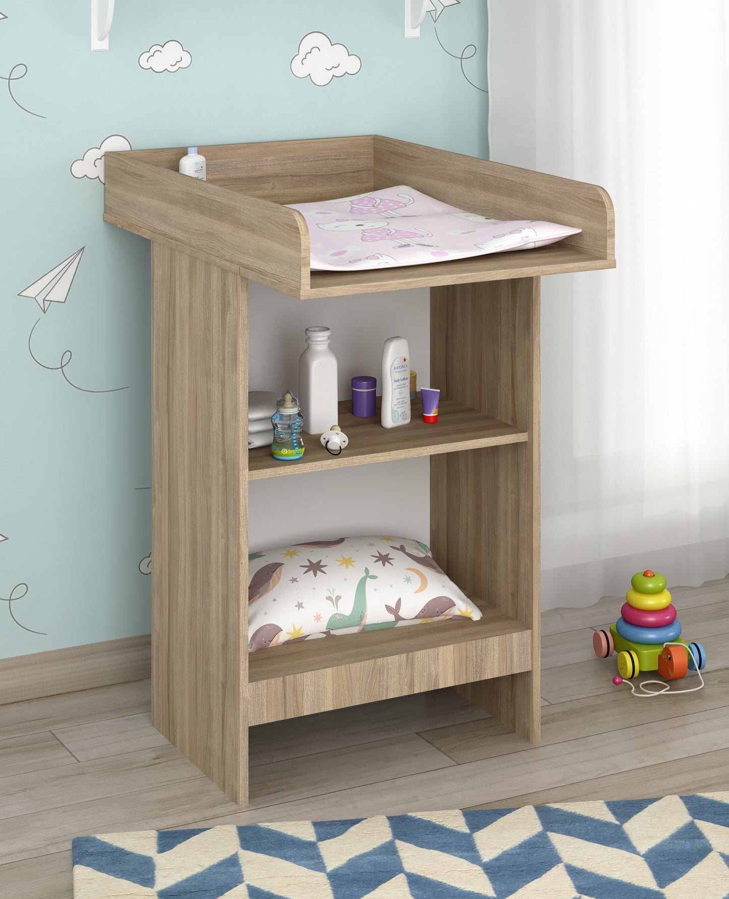 Shefa Kids Changing Table Basic Line 602 elm-white with removable top