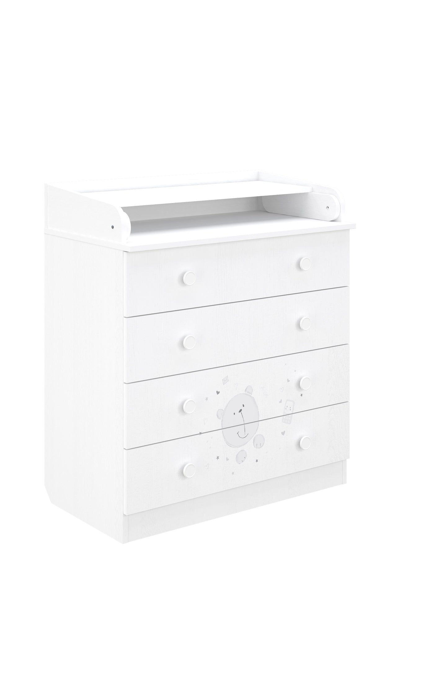 Shefa Kids Changing Dresser 800 French Collection, Teddy, white