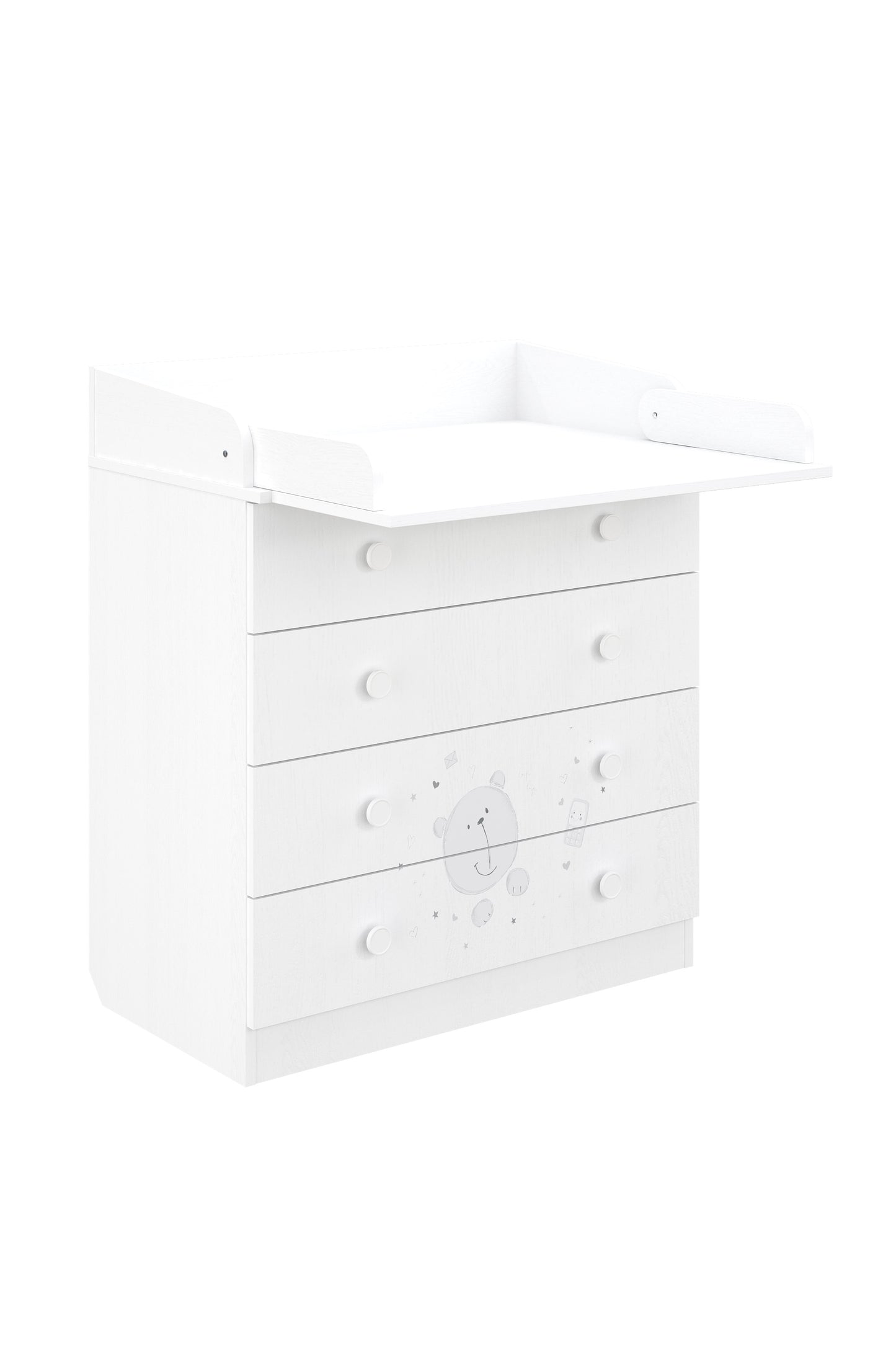 Shefa Kids Changing Dresser 800 French Collection, Teddy, white