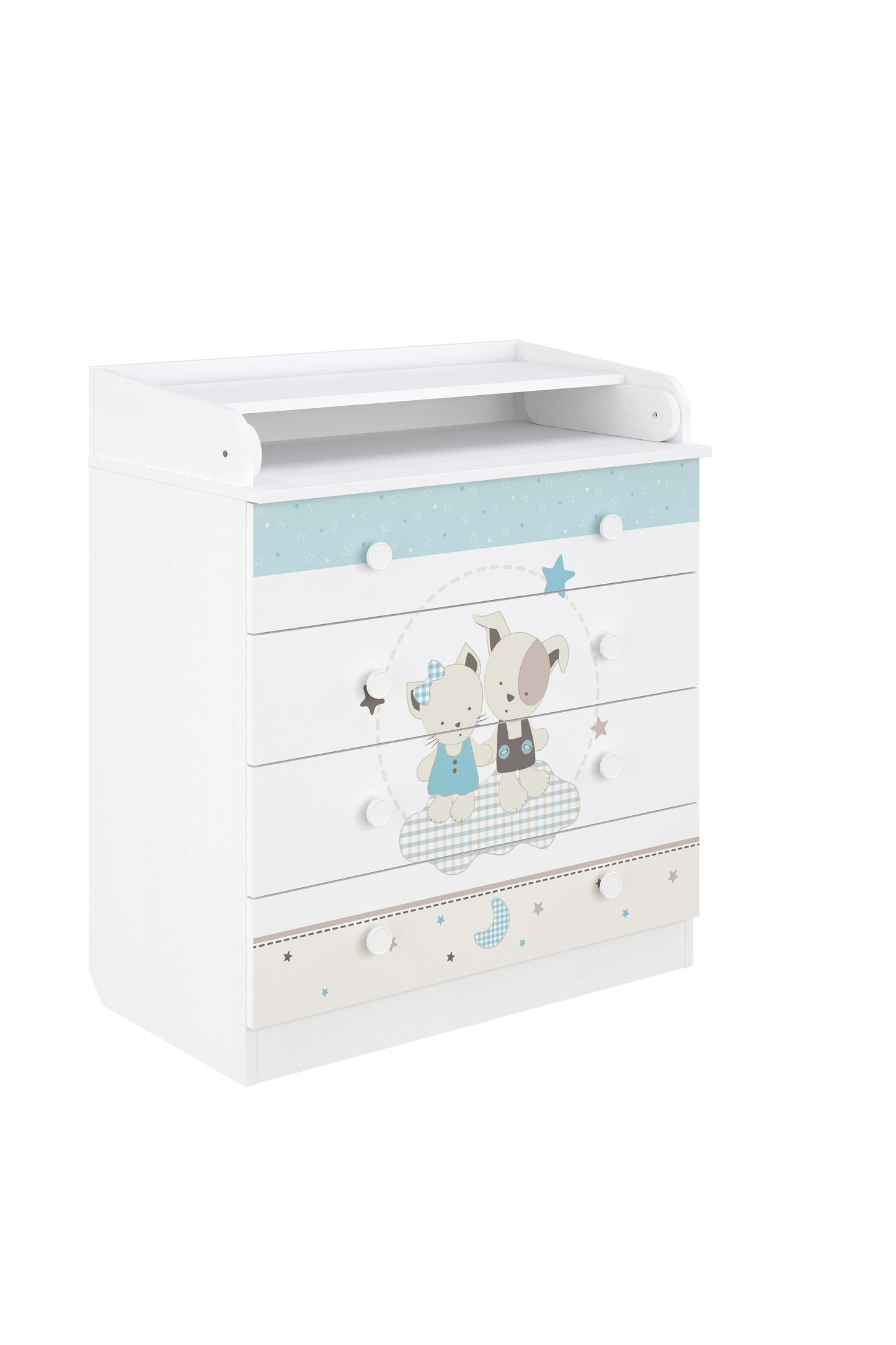 Shefa Kids Changing dresser Design line 800, Best friends, white