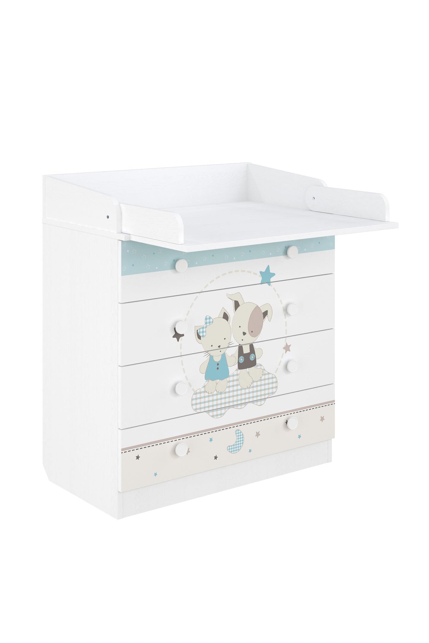 Shefa Kids Changing dresser Design line 800, Best friends, white
