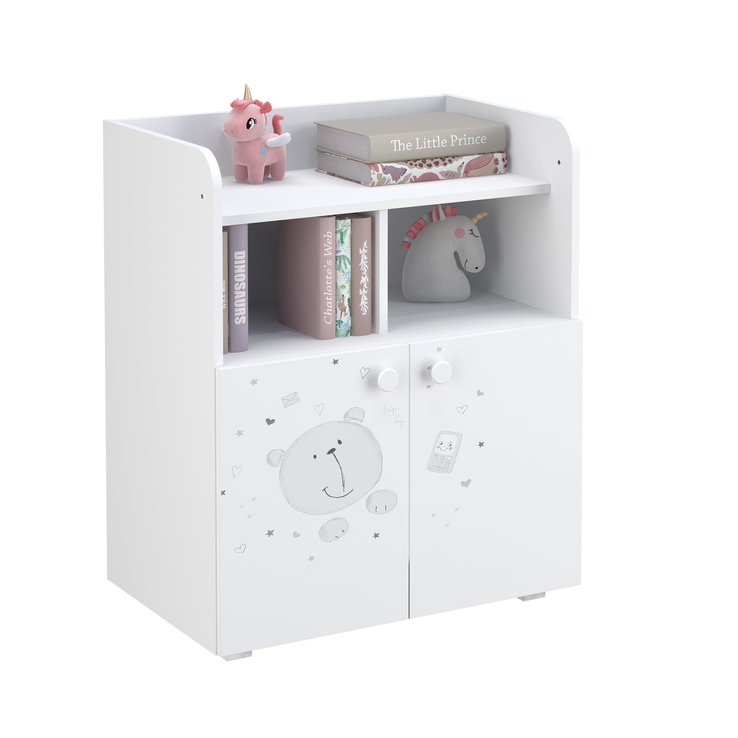 Shefa Kids Changing Unit 700 French Collection, Teddy, white