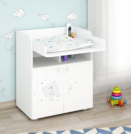 Shefa Kids Changing Unit 700 French Collection, Teddy, white