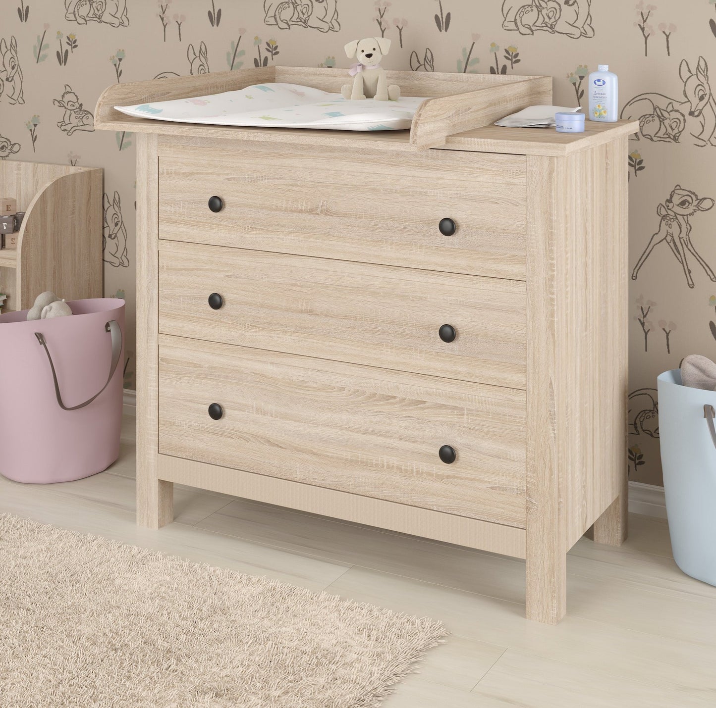 Shefa Kids Changing Top 800 Universal for IKEA Dressers, oak