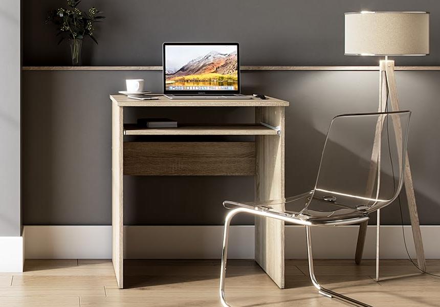 Shefa Line LUNA Computer Desk 68x50 cm Sonoma Oak Compact Table