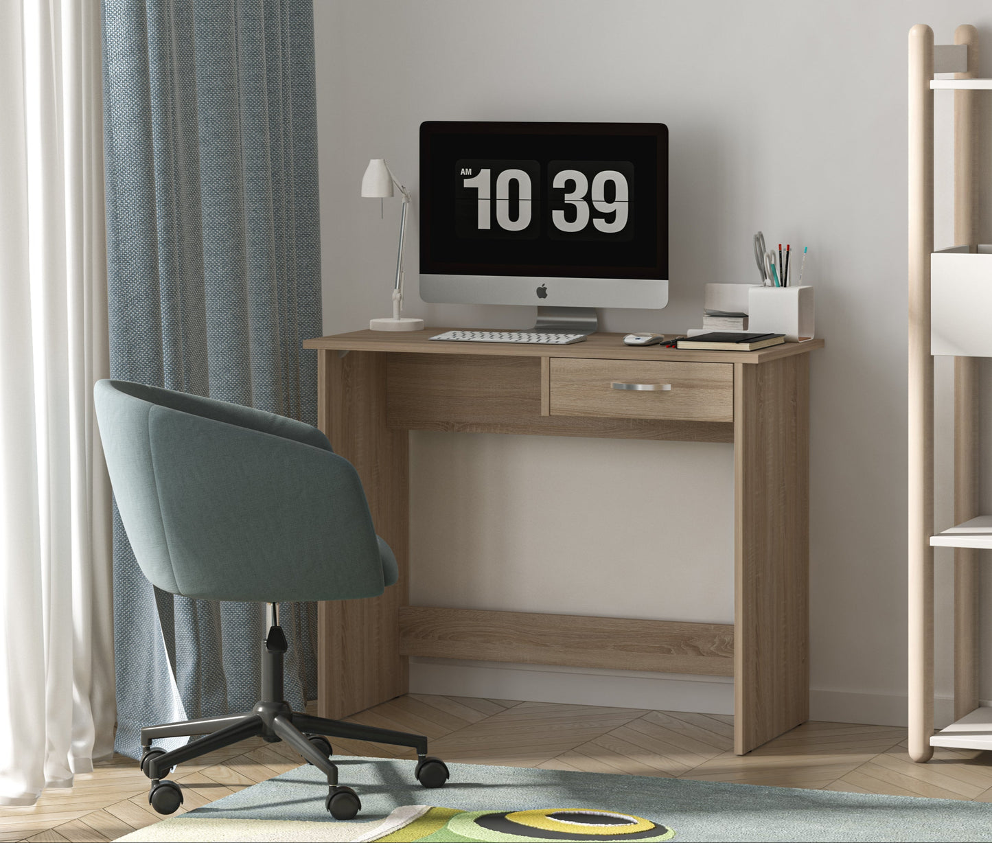 Shefa Line Nano Computer desk Sonoma oak 90x40 cm