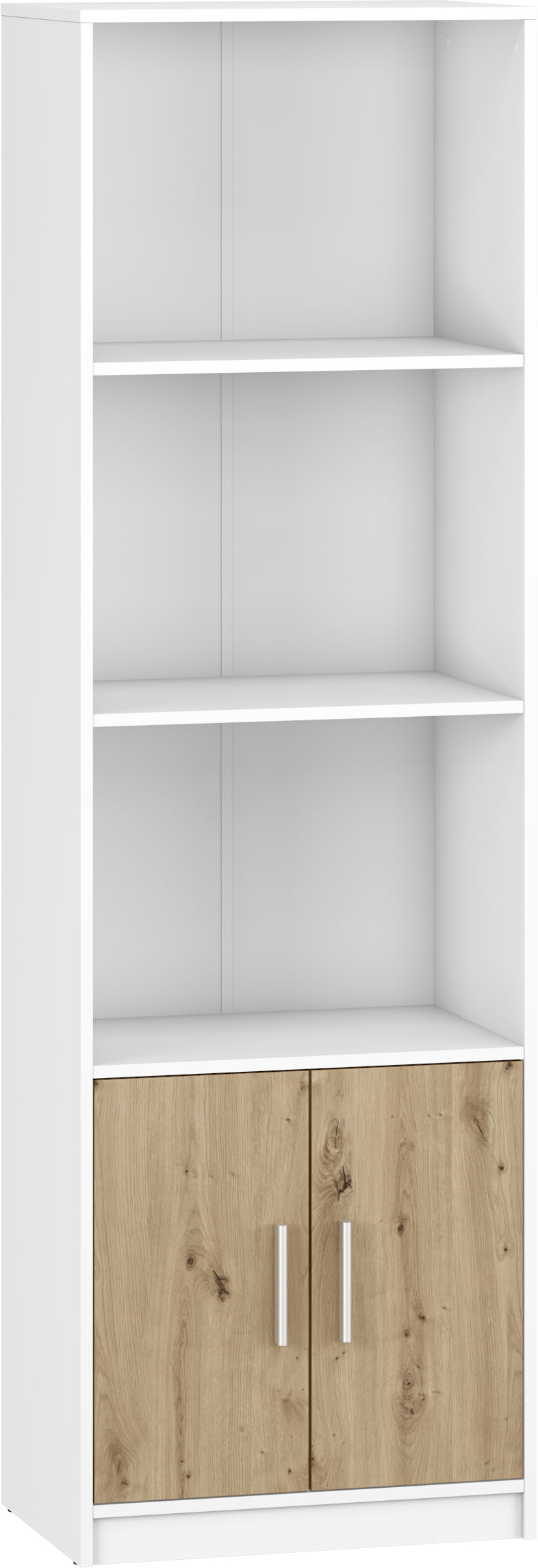 Shefa Line KLIO Book Сase 60x40x194 cm, White&Artizan oak