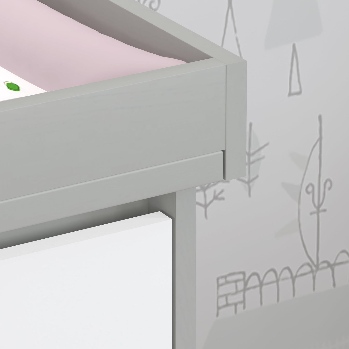 Shefa Kids Changing unit Basic line 880, grey-white