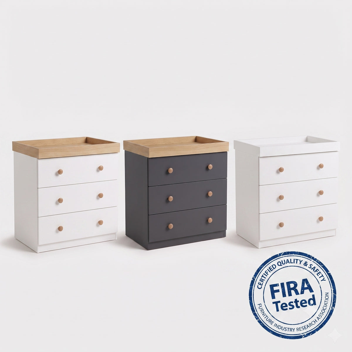 Shefa Kids Changing Dresser Design line 888 White