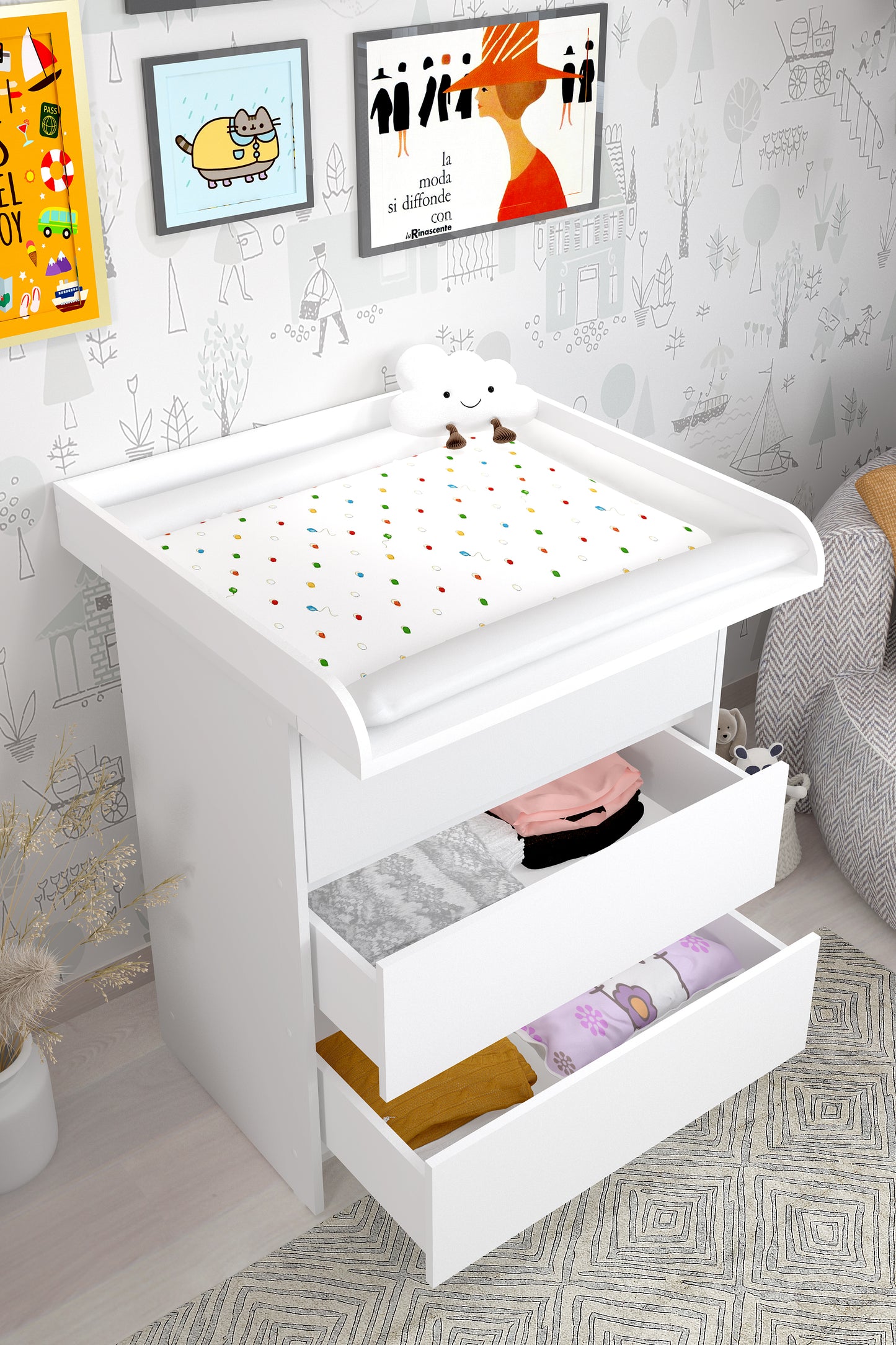 Shefa Kids Changing unit Basic line 820 white