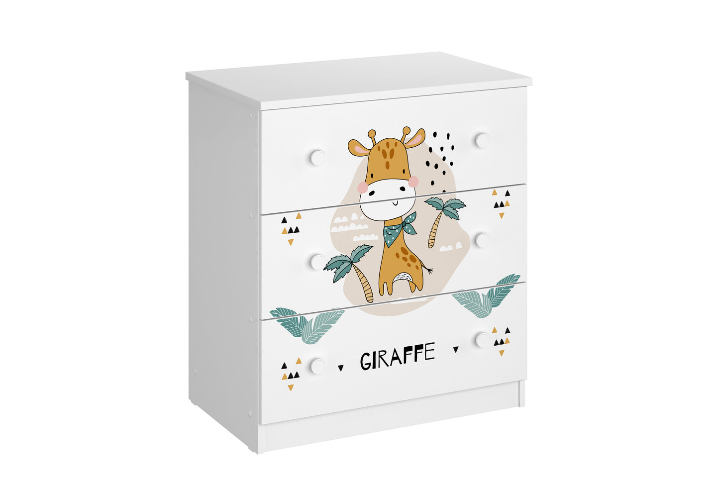 Shefa Kids Changing Dresser Design line 888 white, Giraffe