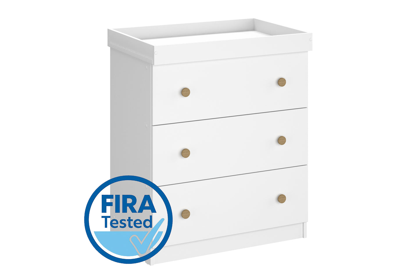 Shefa Kids Changing Dresser Design line 888 white, Elephant with balloon