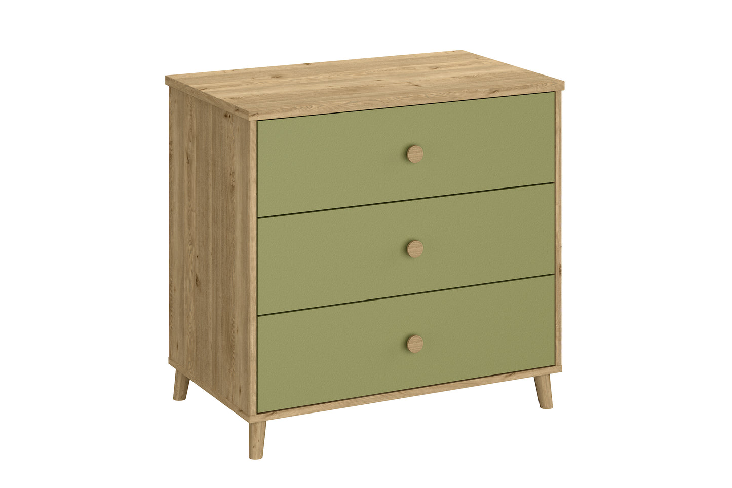 Shefa Kids Changing dresser 890 Oak - Pistachio Green