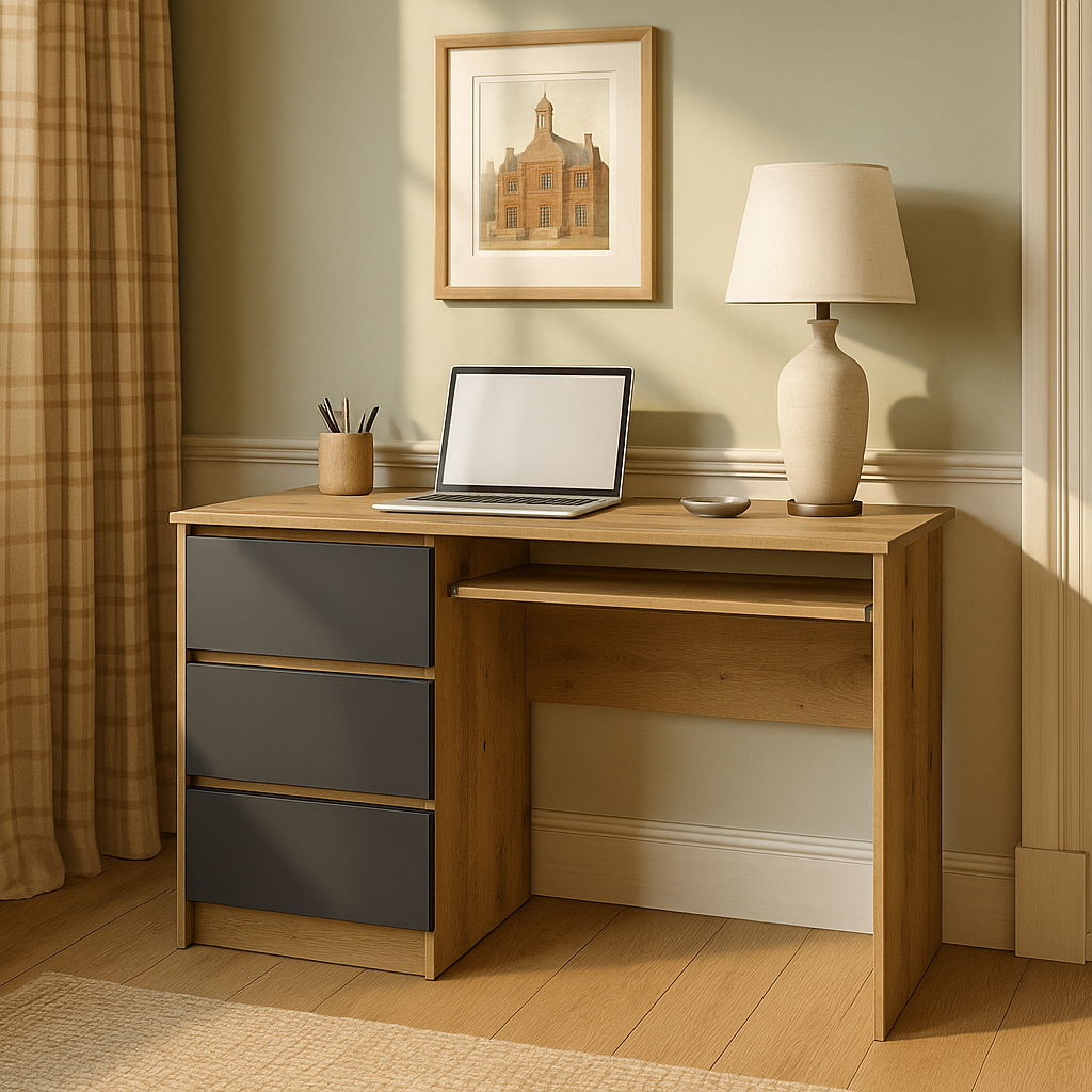 Computer desk Shefa Line Cina Graphite & Artisan Oak
