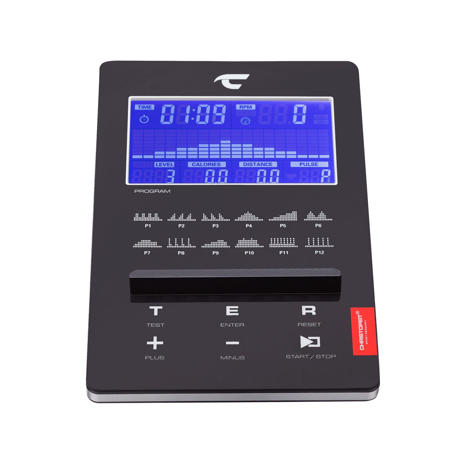 Exercise bike Ergometer ET 6 with Kinomap, incl. Heart rate receiver