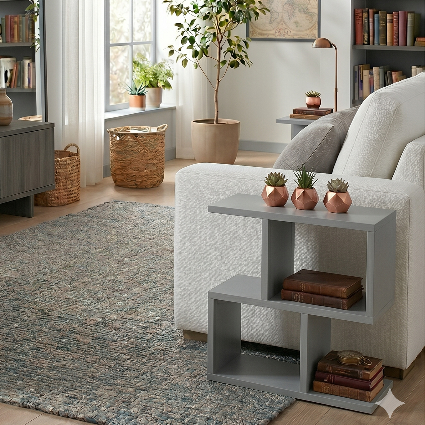 Shelving unit Shefa Line Eden 60 Grey