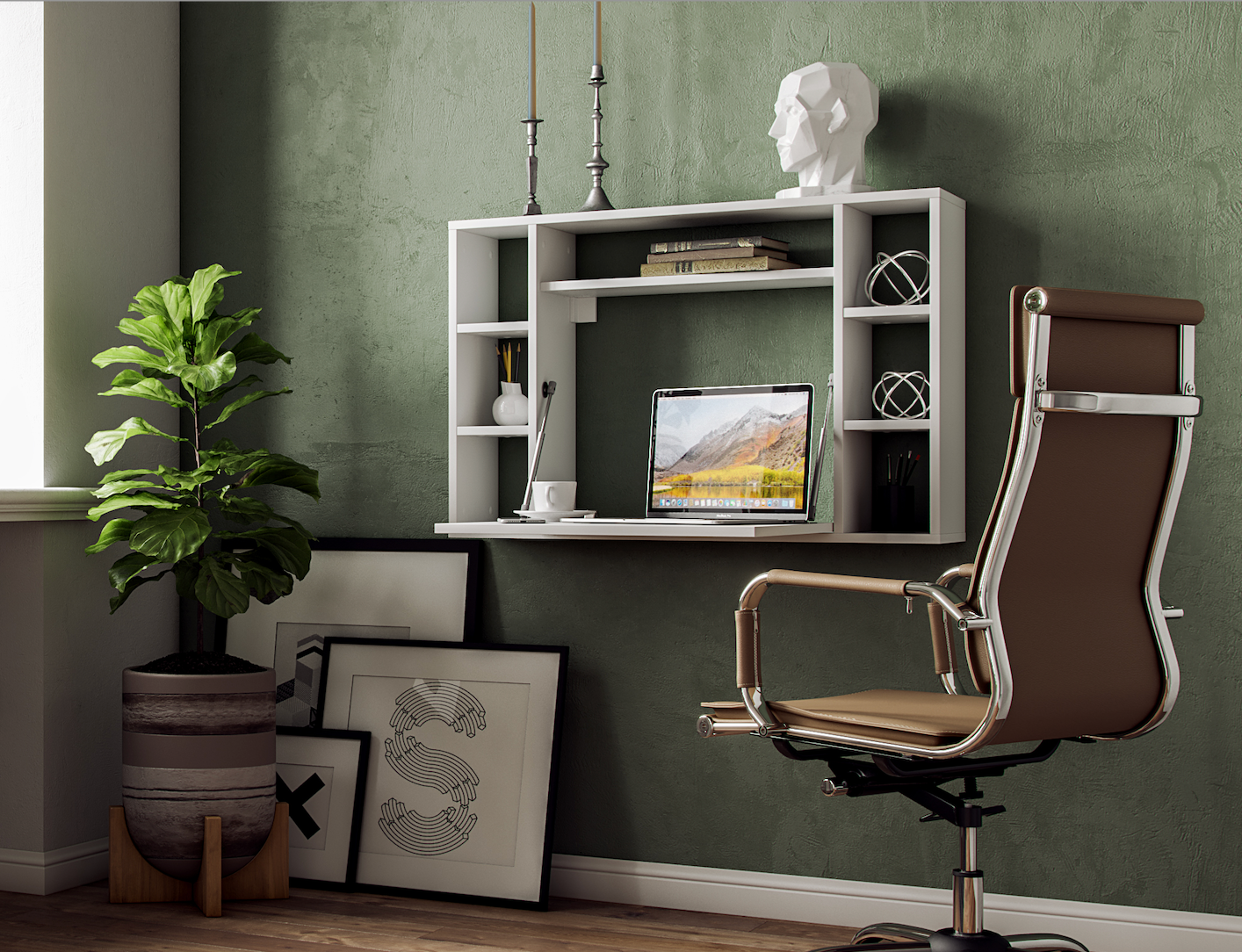 Folding desk Shefa Line Maris, white