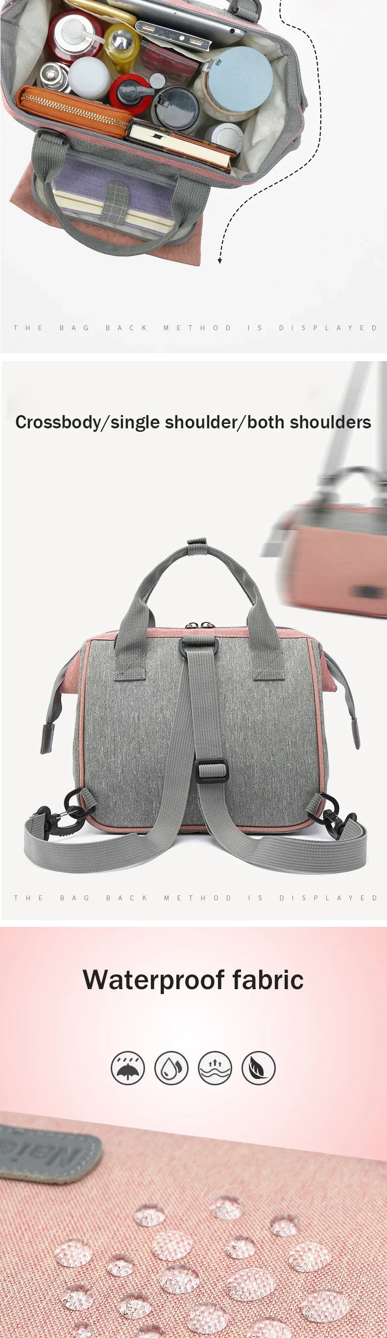 Shefa kids Travel Bag Stroller Organizer - Baby Nappy Changing Bag For Moms