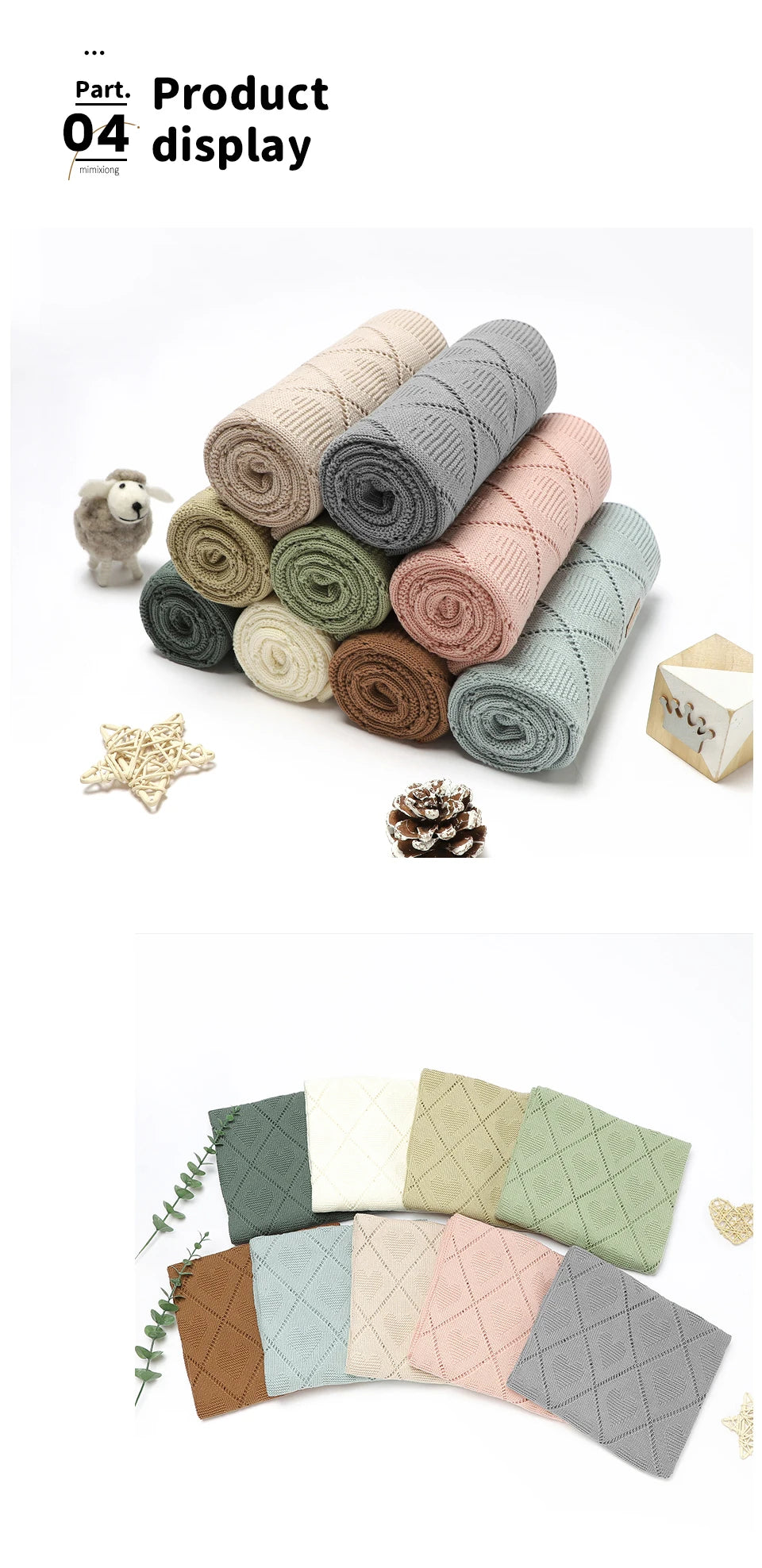 Shefa Kids Baby Blankets Quilts 90*70cm Super Soft Cotton