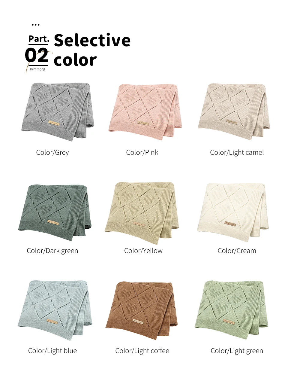 Shefa Kids Baby Blankets Quilts 90*70cm Super Soft Cotton