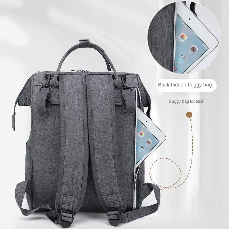 Shefa Kids Travel Backpack and Stroller Organizer – Large Baby Nappy Changing Bag For Moms with USB phone charging