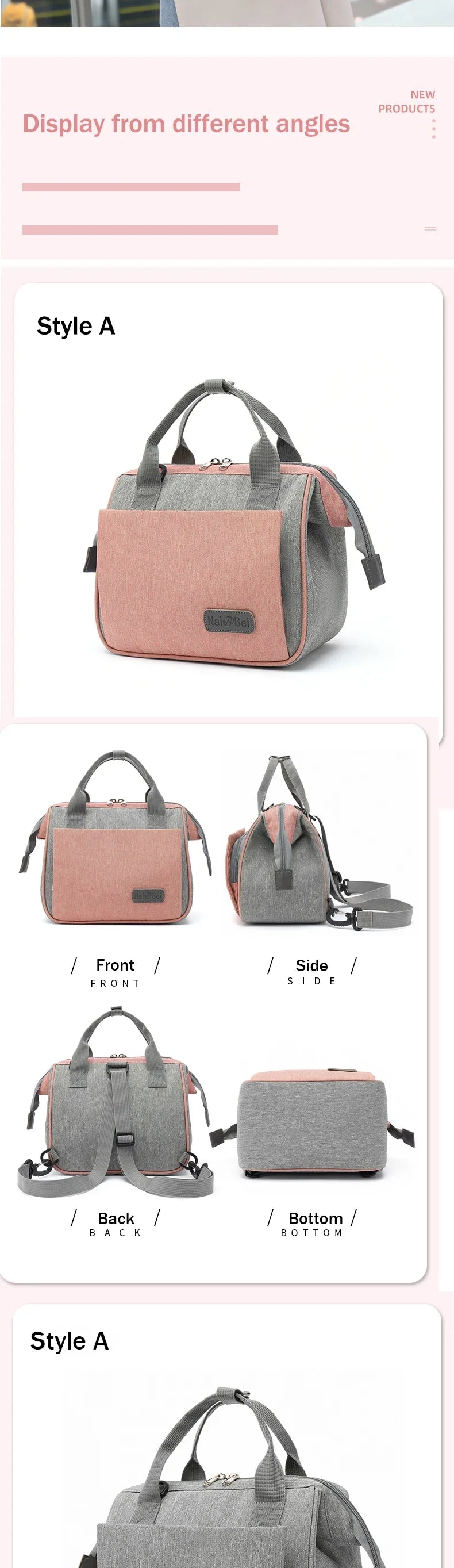 Shefa kids Travel Bag Stroller Organizer - Baby Nappy Changing Bag For Moms