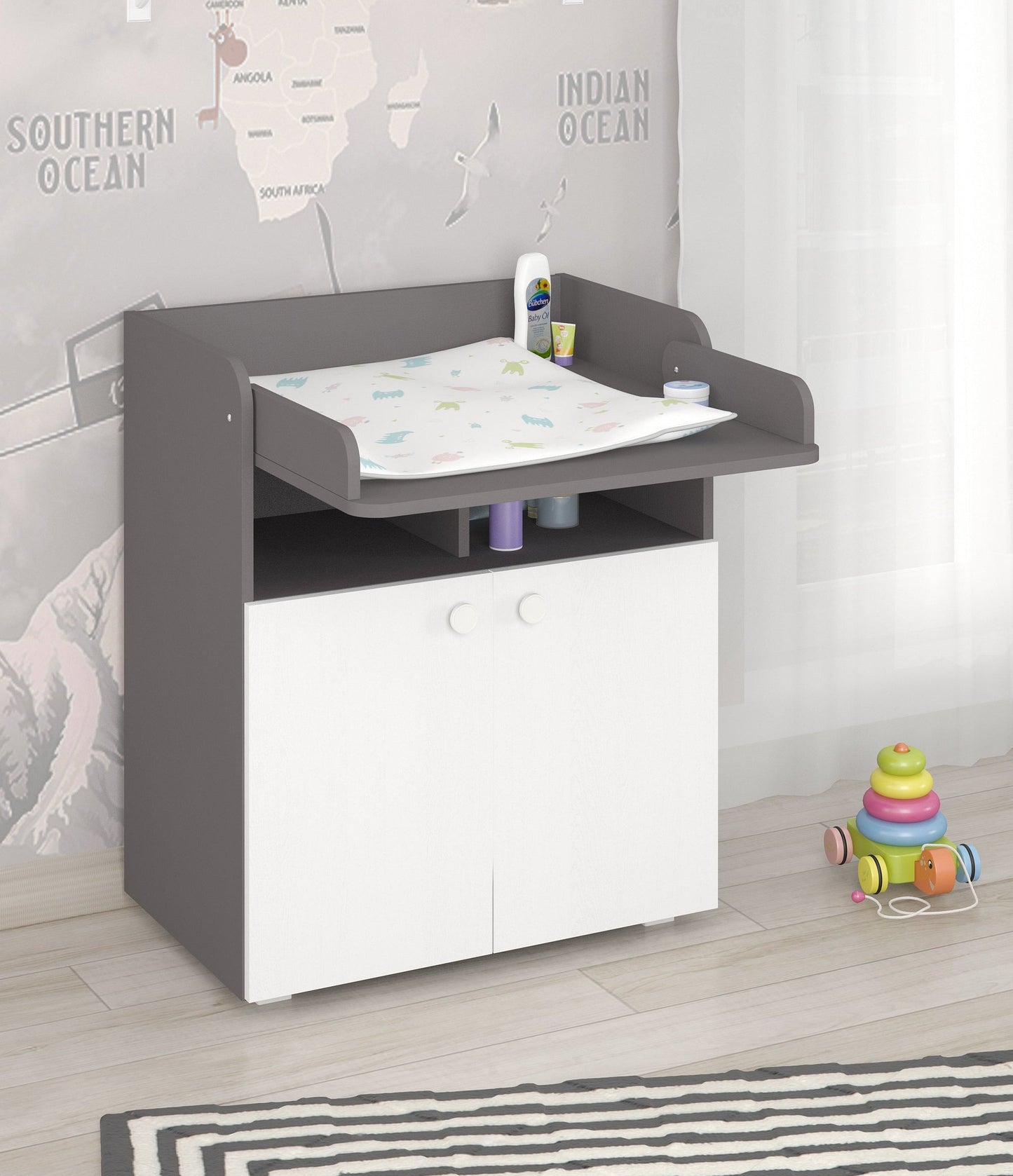 Shefa Kids Changing Unit Basic line 700, grey-white