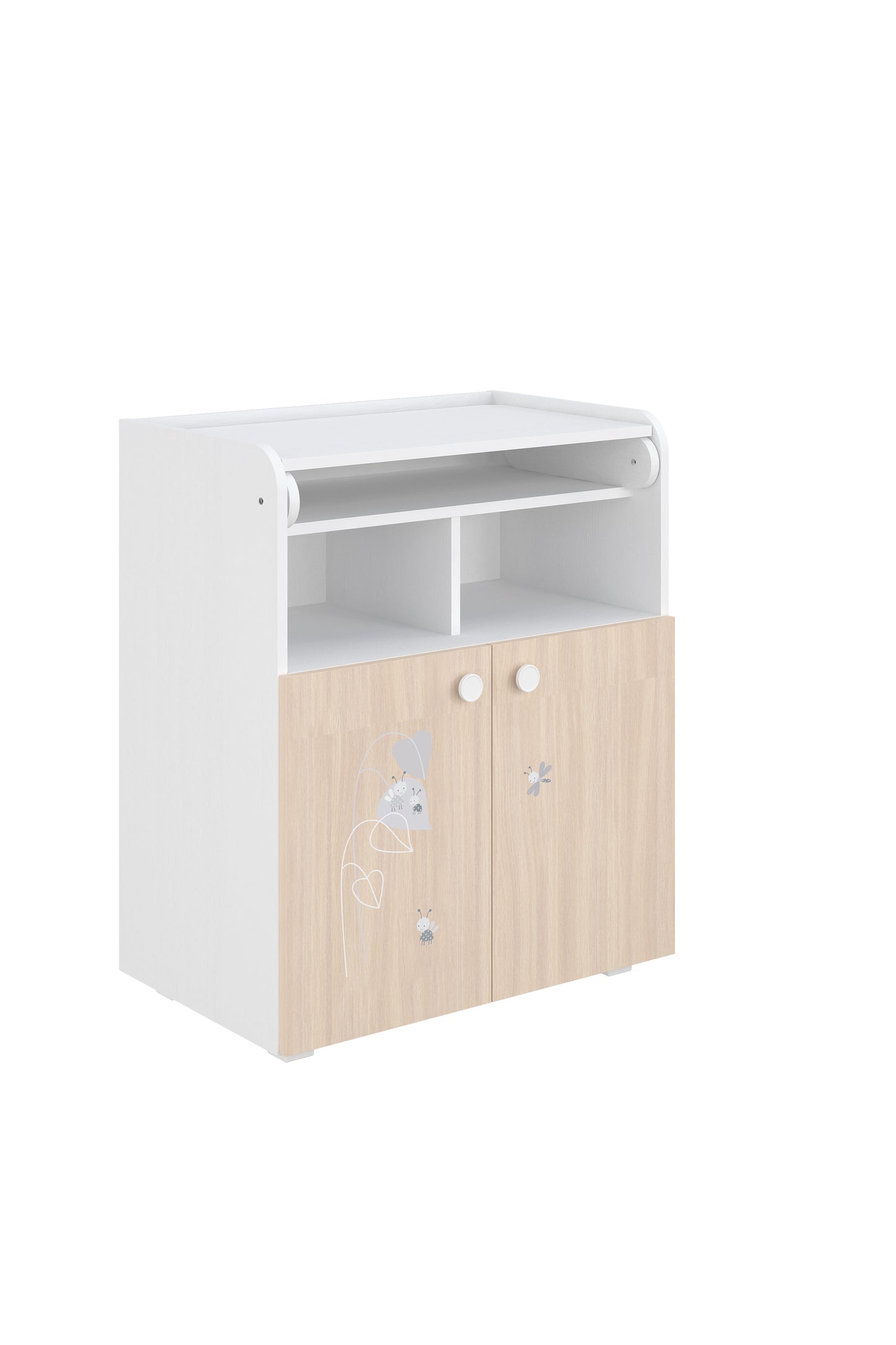 Shefa Kids Changing Unit 700 French Collection, Amis, white-pastell oak