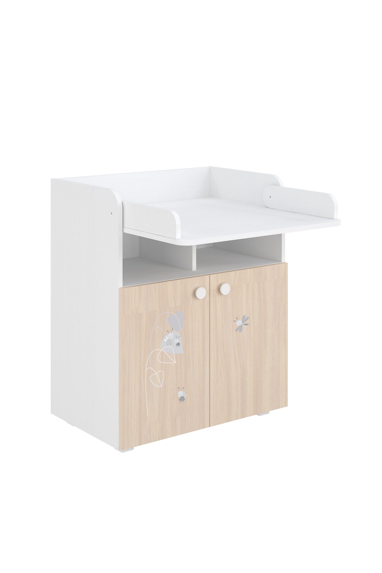 Shefa Kids Changing Unit 700 French Collection, Amis, white-pastell oak