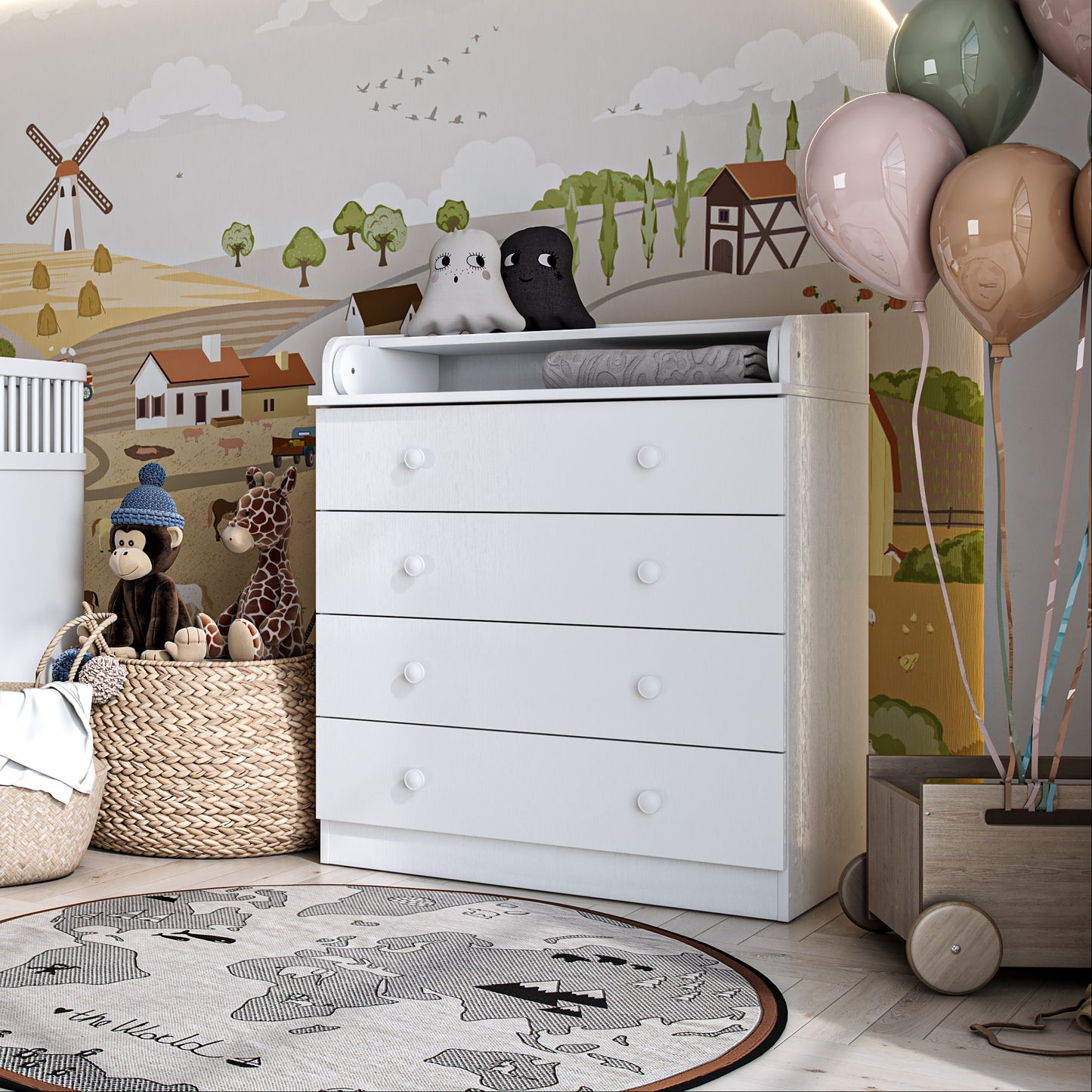 Shefa Kids Changing dresser Basic line 800 white