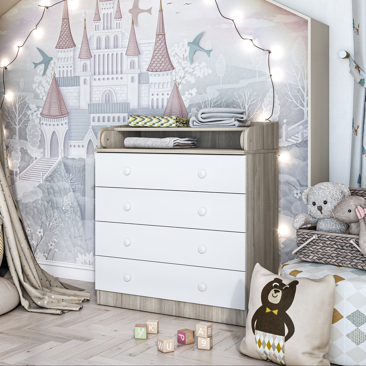 Shefa Kids Changing dresser Basic line 800 elm-white