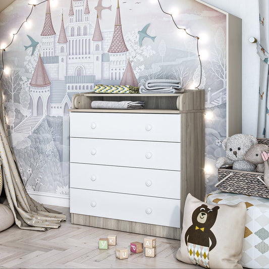 Shefa Kids Changing dresser Basic line 800 elm-white