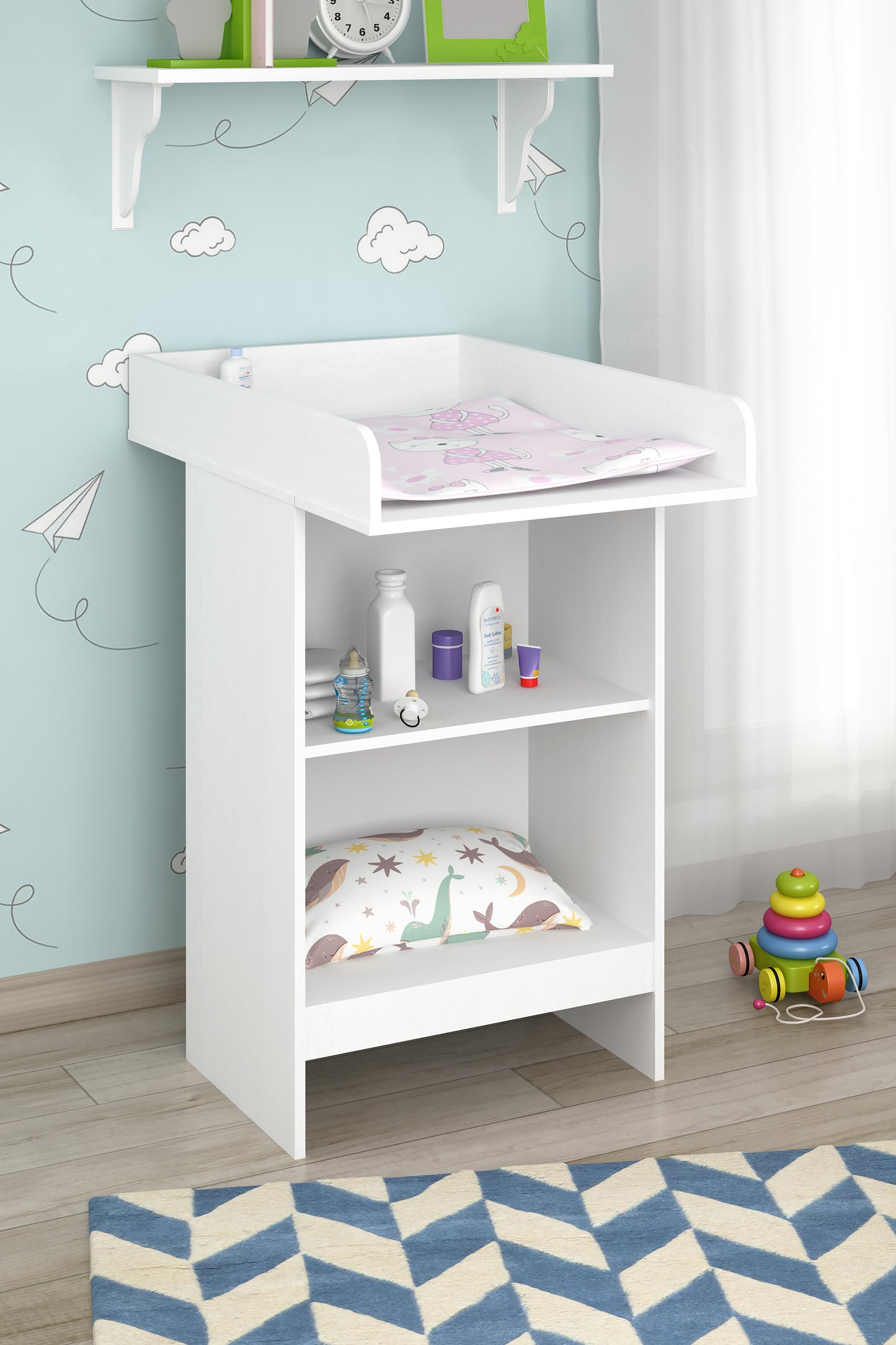 Shefa Kids Changing Table Basic Line 602 white with removable top