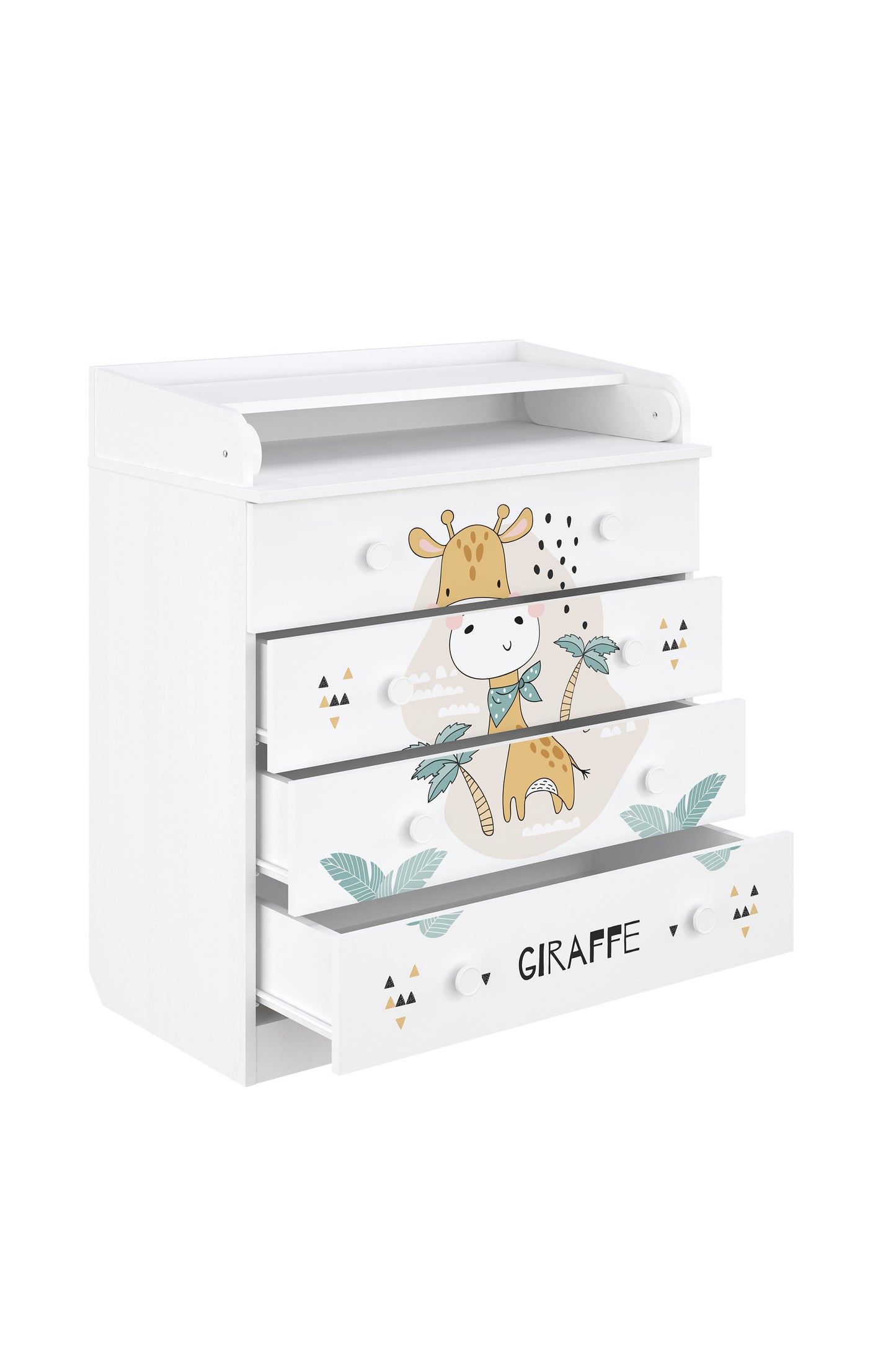 Shefa Kids Changing dresser Design line 800, Giraffe, white