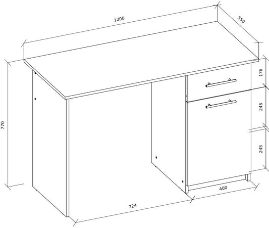 Shefa Line Computer desk Smart 120 White