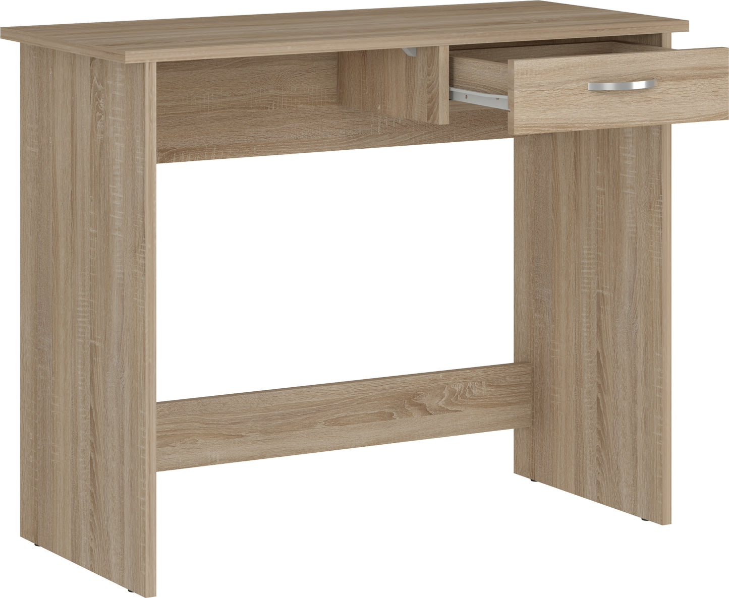 Shefa Line Nano Computer desk Sonoma oak 90x40 cm, compact solution with a drawer