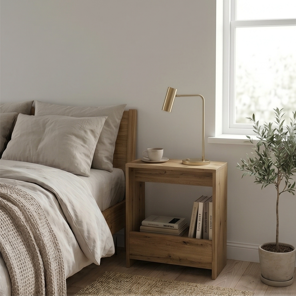 Slim Side Table Shefa Line Focus 55 Wotan Oak