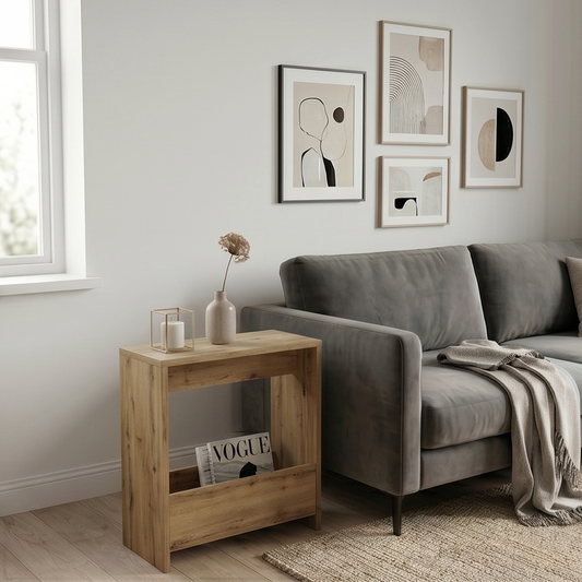 Slim Side Table Shefa Line Focus 55 Wotan Oak