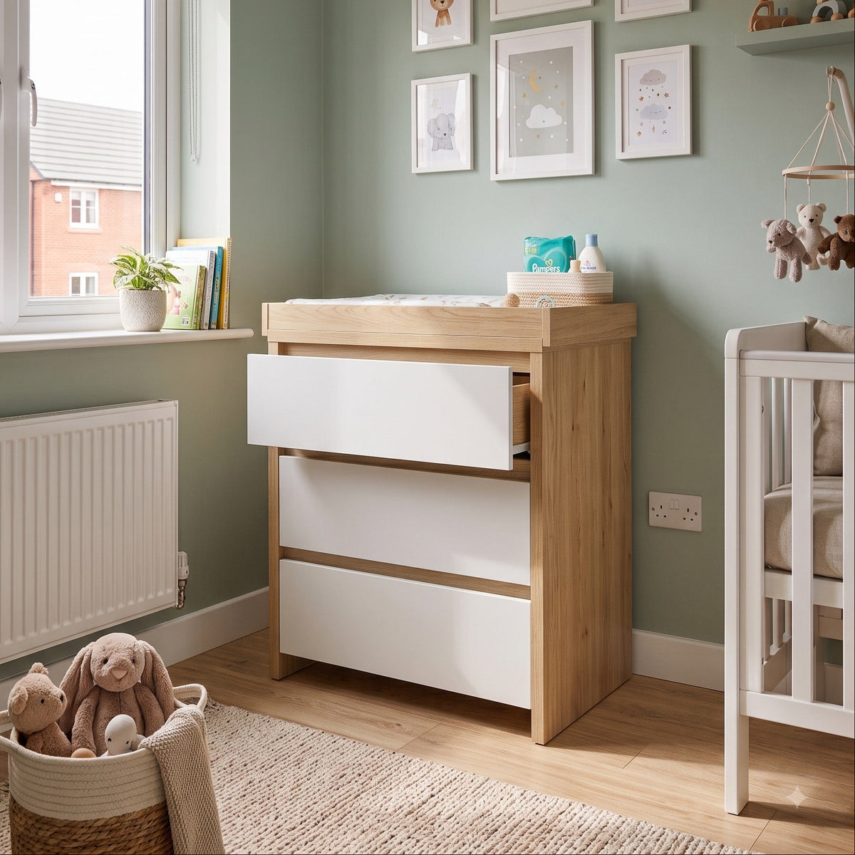 Shefa Kids Changing unit Basic line 880, Elm-white
